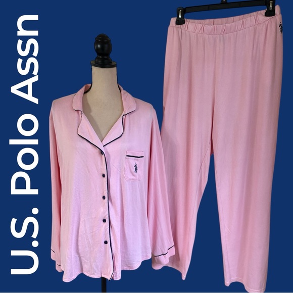 U.S. Polo Assn. Women's 3X Light Pink Pajama Set. Super soft! Like new preowned! - Picture 10 of 10